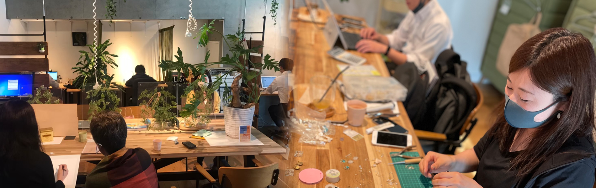 西荻窪駅徒歩2分 個々の時間を楽しめるカフェスペース。ドロップイン